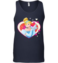 Load image into Gallery viewer, Disney Cinderella Valentine's Sparkle Hearts Men's Tank Top

