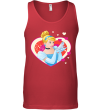 Load image into Gallery viewer, Disney Cinderella Valentine's Sparkle Hearts Men's Tank Top
