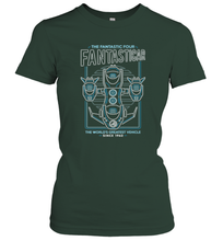 Load image into Gallery viewer, Marvel Fantastic Four Fantasticar Neon Lights Women's T-Shirt

