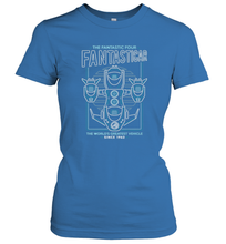 Load image into Gallery viewer, Marvel Fantastic Four Fantasticar Neon Lights Women's T-Shirt
