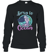 Load image into Gallery viewer, Disney Moana Born To Be In The Ocean Painted Long Sleeve T-Shirt
