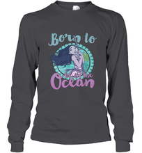 Load image into Gallery viewer, Disney Moana Born To Be In The Ocean Painted Long Sleeve T-Shirt
