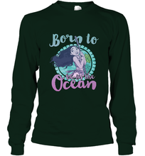 Load image into Gallery viewer, Disney Moana Born To Be In The Ocean Painted Long Sleeve T-Shirt

