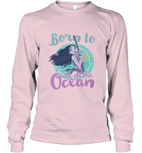 Load image into Gallery viewer, Disney Moana Born To Be In The Ocean Painted Long Sleeve T-Shirt
