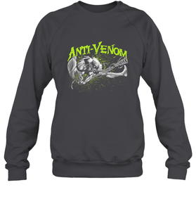 Marvel Anti Venom Green Splatter Web Swing Action Shot Crewneck Sweatshirt