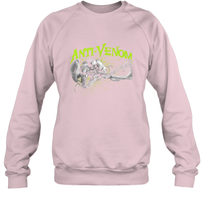 Load image into Gallery viewer, Marvel Anti Venom Green Splatter Web Swing Action Shot Crewneck Sweatshirt
