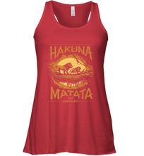 Load image into Gallery viewer, Disney The Lion King Live Action Hakuna Matata Sunset Poster Women's Racerback Tank

