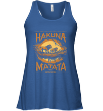 Load image into Gallery viewer, Disney The Lion King Live Action Hakuna Matata Sunset Poster Women's Racerback Tank
