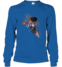 Load image into Gallery viewer, Marvel Rising Secret Warriors Miss America Action Pose Long Sleeve T-Shirt
