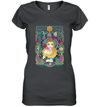 Load image into Gallery viewer, Disney Beauty And The Beast Belle Portrait Women's V-Neck T-Shirt
