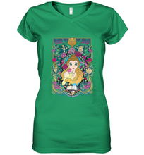 Load image into Gallery viewer, Disney Beauty And The Beast Belle Portrait Women's V-Neck T-Shirt
