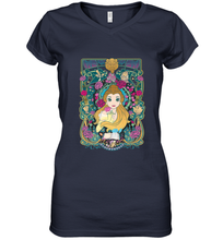 Load image into Gallery viewer, Disney Beauty And The Beast Belle Portrait Women's V-Neck T-Shirt
