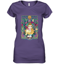 Load image into Gallery viewer, Disney Beauty And The Beast Belle Portrait Women's V-Neck T-Shirt

