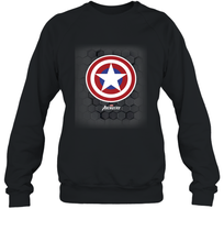Load image into Gallery viewer, Marvel Gamerverse Captain America Symbol Hexagon Background Crewneck Sweatshirt
