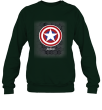 Load image into Gallery viewer, Marvel Gamerverse Captain America Symbol Hexagon Background Crewneck Sweatshirt
