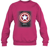 Load image into Gallery viewer, Marvel Gamerverse Captain America Symbol Hexagon Background Crewneck Sweatshirt

