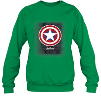 Load image into Gallery viewer, Marvel Gamerverse Captain America Symbol Hexagon Background Crewneck Sweatshirt
