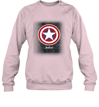 Load image into Gallery viewer, Marvel Gamerverse Captain America Symbol Hexagon Background Crewneck Sweatshirt
