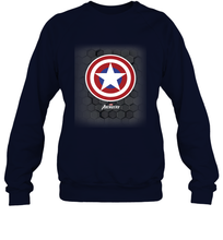 Load image into Gallery viewer, Marvel Gamerverse Captain America Symbol Hexagon Background Crewneck Sweatshirt
