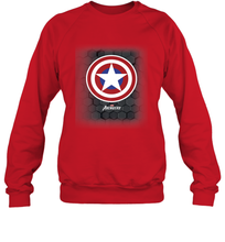 Load image into Gallery viewer, Marvel Gamerverse Captain America Symbol Hexagon Background Crewneck Sweatshirt

