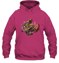 Load image into Gallery viewer, Marvel The Defenders Luke Cage Iron Fist Hooded Sweatshirt
