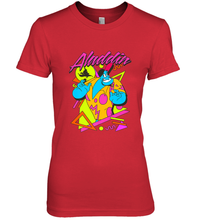 Load image into Gallery viewer, Disney Aladdin Genie In A Shirt Retro Abstract Women's Premium T-Shirt

