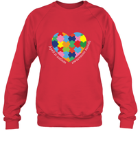 Load image into Gallery viewer, April is autism awareness month T shirt Crewneck Sweatshirt
