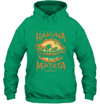 Load image into Gallery viewer, Disney The Lion King Live Action Hakuna Matata Sunset Poster Hooded Sweatshirt
