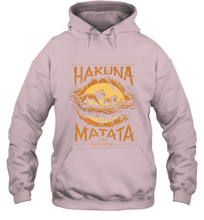 Load image into Gallery viewer, Disney The Lion King Live Action Hakuna Matata Sunset Poster Hooded Sweatshirt
