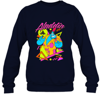 Load image into Gallery viewer, Disney Aladdin Genie In A Shirt Retro Abstract Crewneck Sweatshirt
