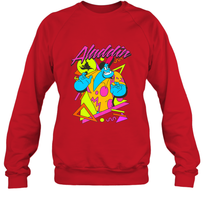 Load image into Gallery viewer, Disney Aladdin Genie In A Shirt Retro Abstract Crewneck Sweatshirt
