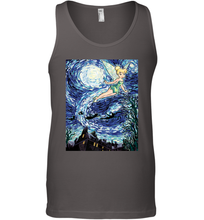 Load image into Gallery viewer, Disney Peter Pan Tinker Bell Starry Night Portrait Men's Tank Top
