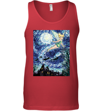 Load image into Gallery viewer, Disney Peter Pan Tinker Bell Starry Night Portrait Men's Tank Top
