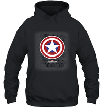 Load image into Gallery viewer, Marvel Gamerverse Captain America Symbol Hexagon Background Hooded Sweatshirt
