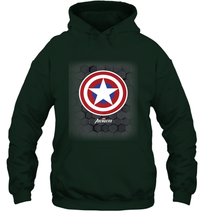 Load image into Gallery viewer, Marvel Gamerverse Captain America Symbol Hexagon Background Hooded Sweatshirt
