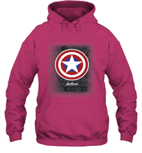 Load image into Gallery viewer, Marvel Gamerverse Captain America Symbol Hexagon Background Hooded Sweatshirt
