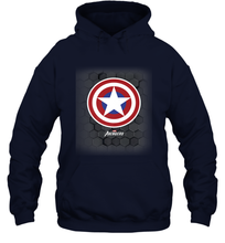 Load image into Gallery viewer, Marvel Gamerverse Captain America Symbol Hexagon Background Hooded Sweatshirt
