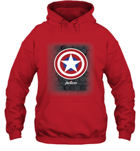 Load image into Gallery viewer, Marvel Gamerverse Captain America Symbol Hexagon Background Hooded Sweatshirt
