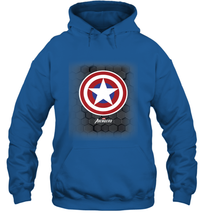 Load image into Gallery viewer, Marvel Gamerverse Captain America Symbol Hexagon Background Hooded Sweatshirt
