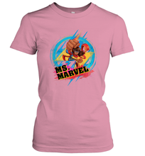 Load image into Gallery viewer, Marvel Rising Secret Warriors Ms. Marvel Portrait Logo Women's T-Shirt
