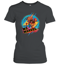 Load image into Gallery viewer, Marvel Rising Secret Warriors Ms. Marvel Portrait Logo Women's T-Shirt
