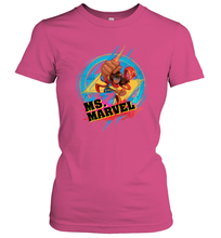 Load image into Gallery viewer, Marvel Rising Secret Warriors Ms. Marvel Portrait Logo Women's T-Shirt
