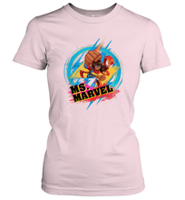 Load image into Gallery viewer, Marvel Rising Secret Warriors Ms. Marvel Portrait Logo Women's T-Shirt
