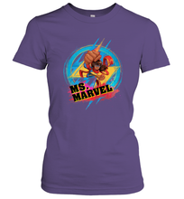 Load image into Gallery viewer, Marvel Rising Secret Warriors Ms. Marvel Portrait Logo Women's T-Shirt
