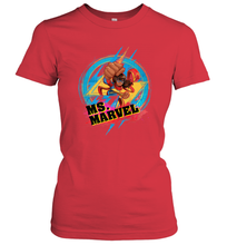 Load image into Gallery viewer, Marvel Rising Secret Warriors Ms. Marvel Portrait Logo Women's T-Shirt
