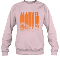 Load image into Gallery viewer, Marvel Avengers Halloween Logo Character Stencil Crewneck Sweatshirt
