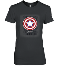 Load image into Gallery viewer, Marvel Gamerverse Captain America Symbol Hexagon Background Women's Premium T-Shirt
