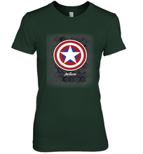 Load image into Gallery viewer, Marvel Gamerverse Captain America Symbol Hexagon Background Women's Premium T-Shirt
