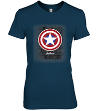 Load image into Gallery viewer, Marvel Gamerverse Captain America Symbol Hexagon Background Women's Premium T-Shirt
