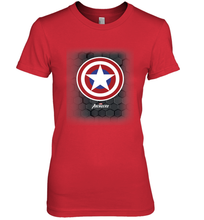 Load image into Gallery viewer, Marvel Gamerverse Captain America Symbol Hexagon Background Women's Premium T-Shirt
